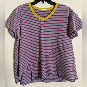 Easel A-line Top with Cut Detail at Bottom